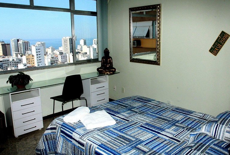 VISTA TOP para a Praia de Ipanema e Lagoa - Apartamento com
