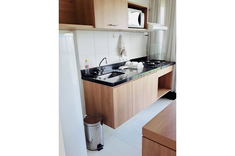 Flat TOP e PERFEITO inteiro na Barra da Tijuca com cozinha,