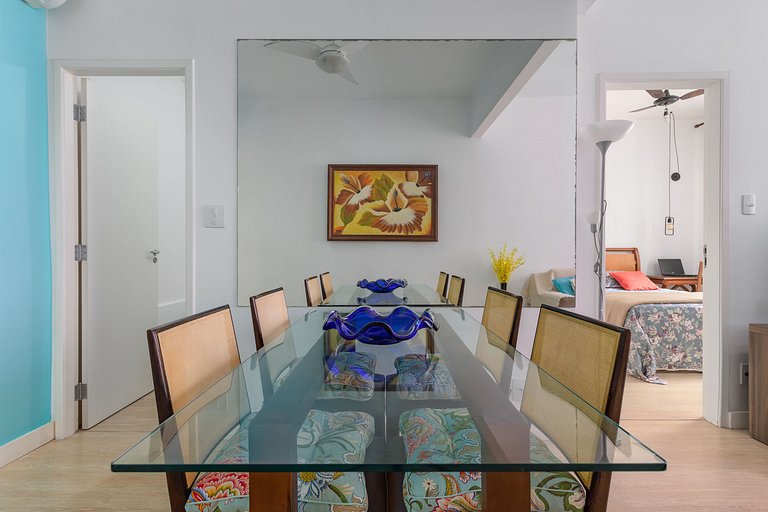 PERFEITO 2 Quartos a pé Praia de Copacabana, wifi, ar, lavan
