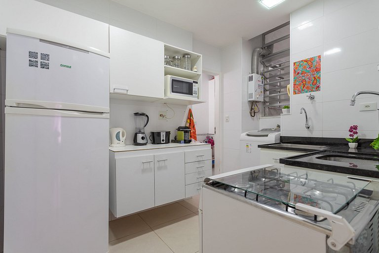 PERFEITO 2 Quartos a pé Praia de Copacabana, wifi, ar, lavan
