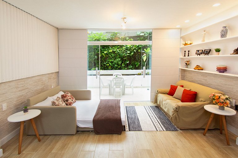 Maravilhoso Loft em Copacabana a 150 metros da Praia com um