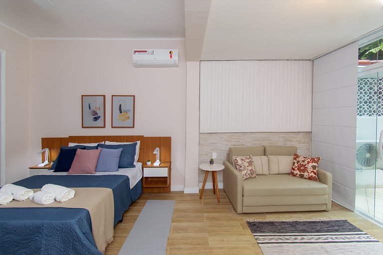 Maravilhoso Loft em Copacabana a 150 metros da Praia com um