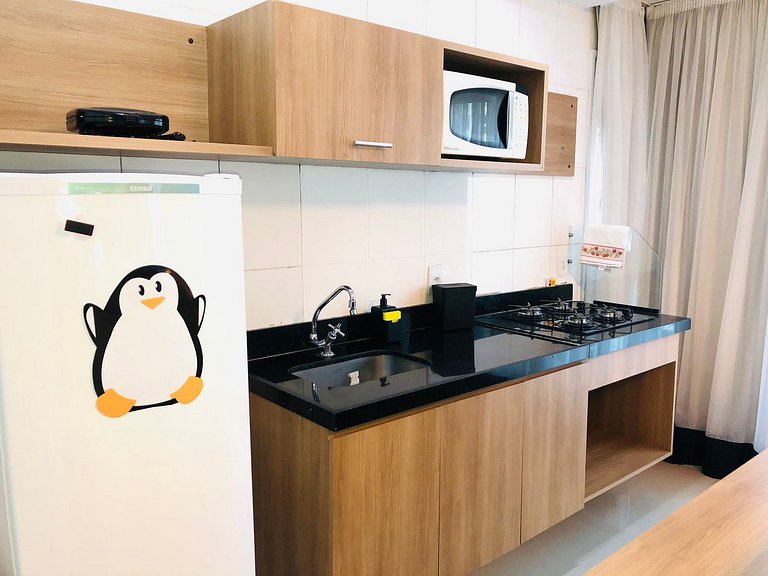 Flat maravilhoso inteiro na Barra da Tijuca com garagem