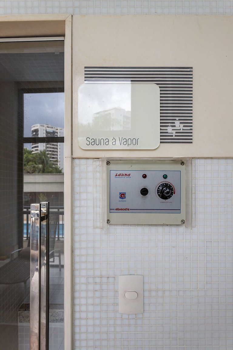 Em frente ao Parque Olímpico e Jeunesse, com Varanda Gourmet