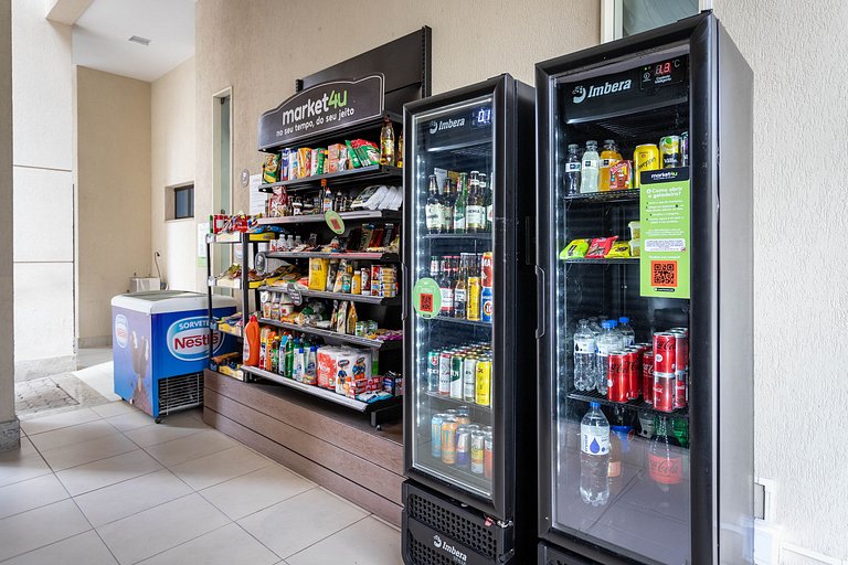 Em frente ao Parque Olímpico e Jeunesse, com Varanda Gourmet