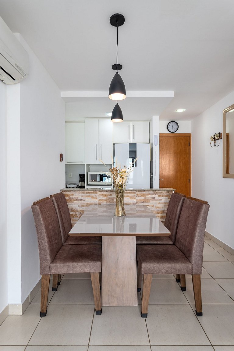 Em frente ao Parque Olímpico e Jeunesse, com Varanda Gourmet