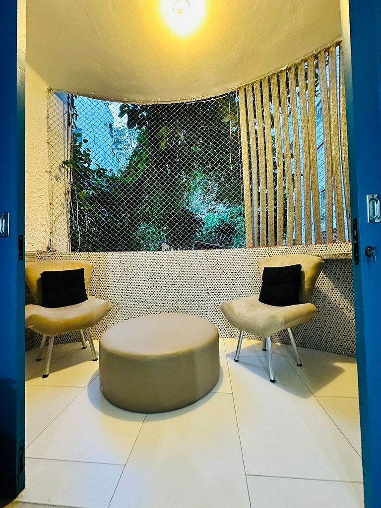 Uma quadra do Reveillon, wi fi, cozinha completa e lavanderi