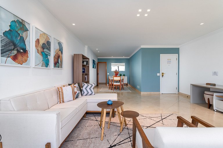 Magnífica vista, luxo, praia, shopping no coração da Barra