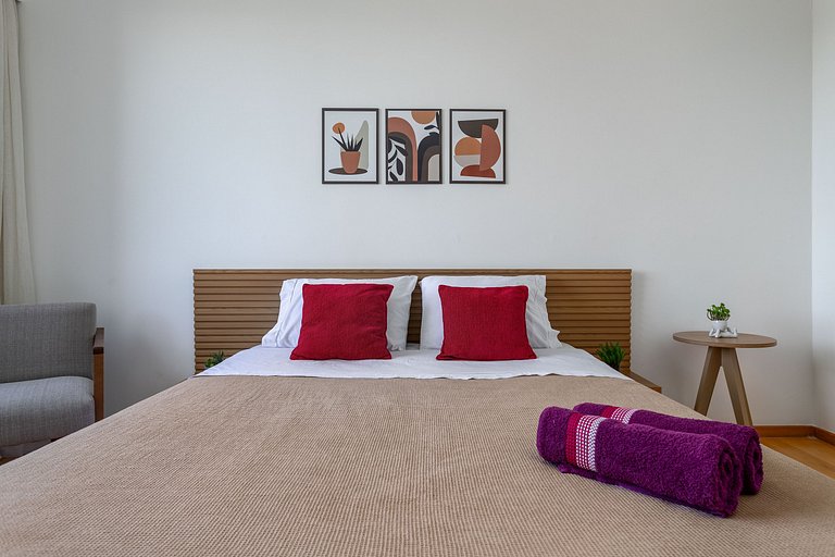 Magnífica vista, luxo, praia, shopping no coração da Barra