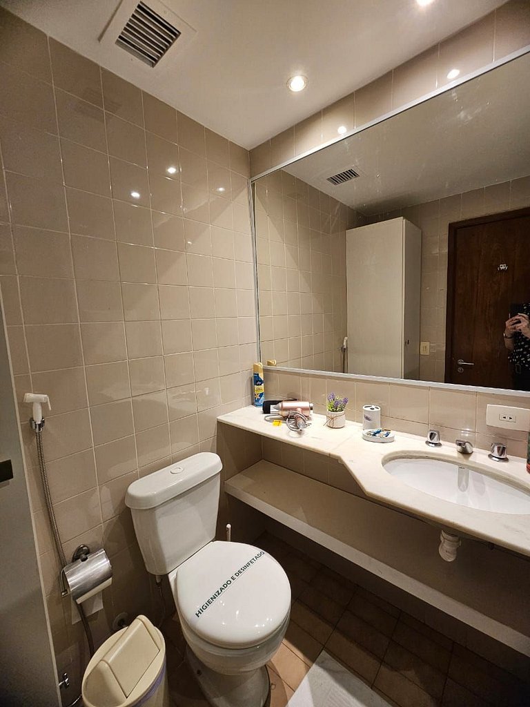 Studio a pé p o Mar, com Piscina em Copacabana