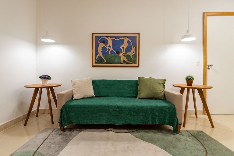 Novo. Vista Lateral para a Praia, 2 ou 3 quartos, wi fi, coz