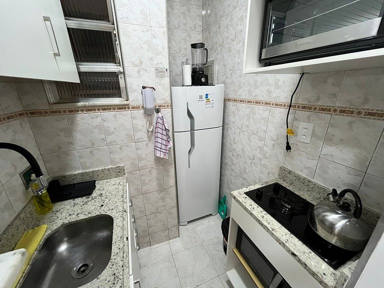 Dois minutos à pé da Praia de Copa, com conforto e praticida