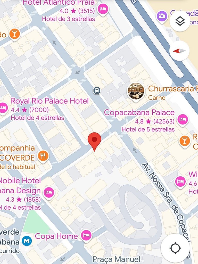 Dois minutos à pé da Praia de Copacabana com conforto e prat