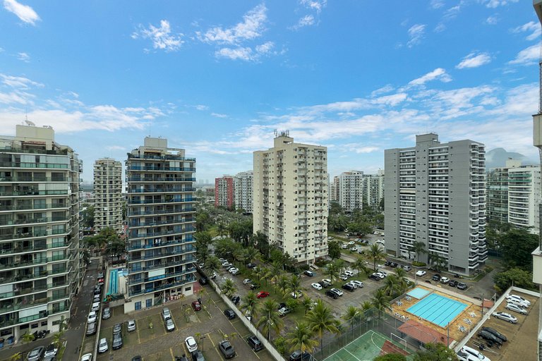 A pé para o Parque Olímpico e Farmasi Arena, 2 Quartos c ar,