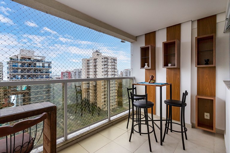 A pé para o Parque Olímpico e Farmasi Arena, 2 Quartos c ar,