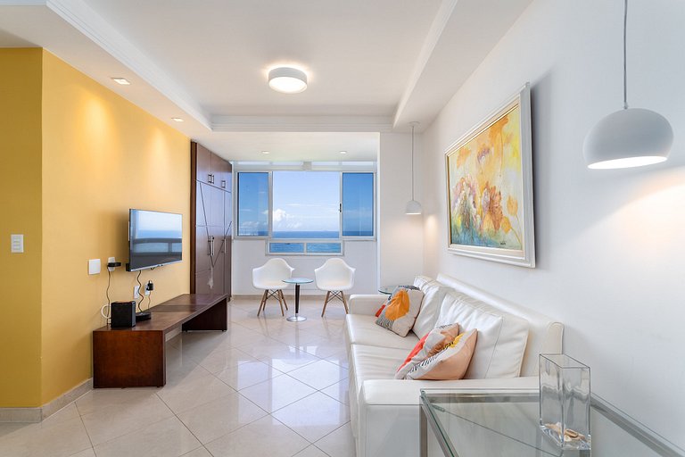 Vista mar de Copacabana 180º, 3 quartos, sofisticado, perfei