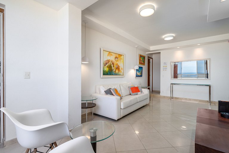 Vista mar de Copacabana 180º, 3 quartos, sofisticado, perfei