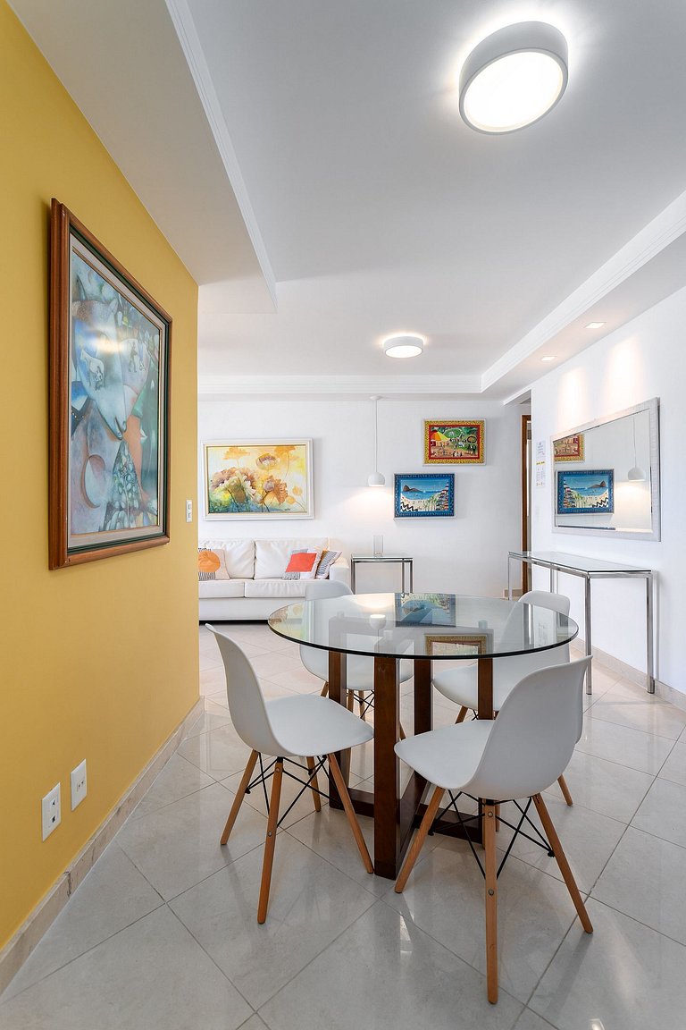 Vista mar de Copacabana 180º, 3 quartos, sofisticado, perfei