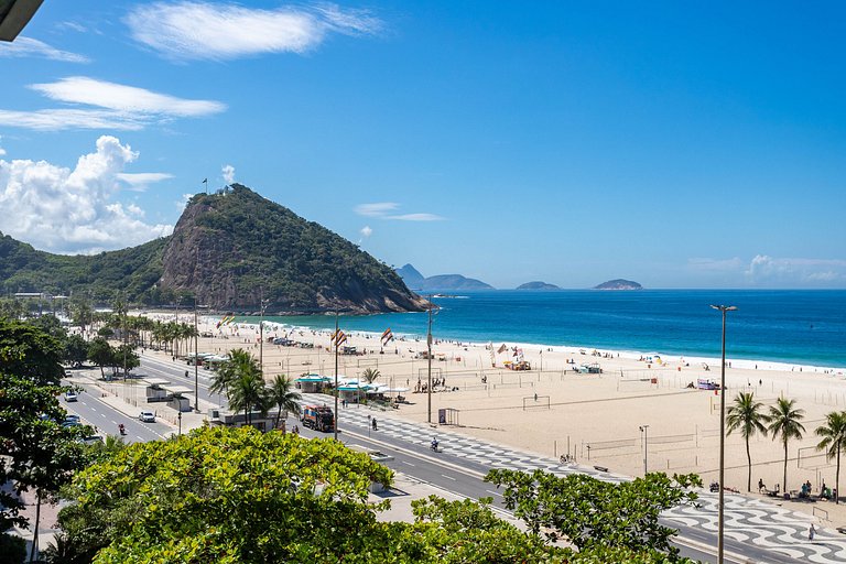 Vista mar de Copacabana 180º, 3 ou 4 Qtos, sofisticado, perf