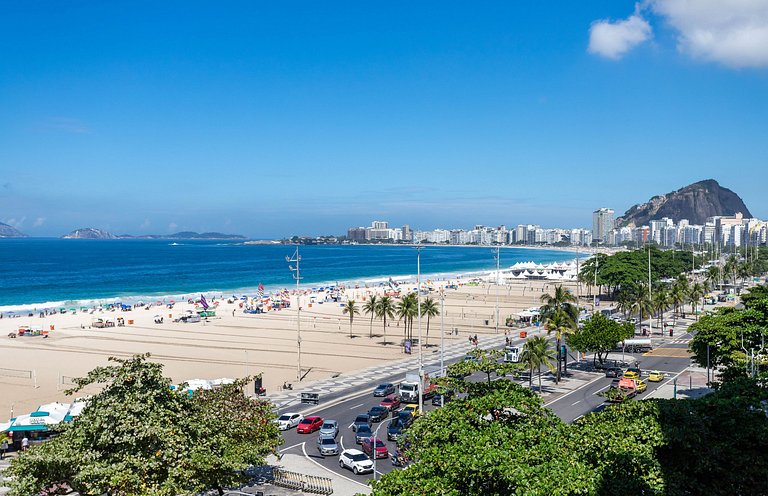Vista mar de Copacabana 180º, 3 ou 4 Qtos, sofisticado, perf
