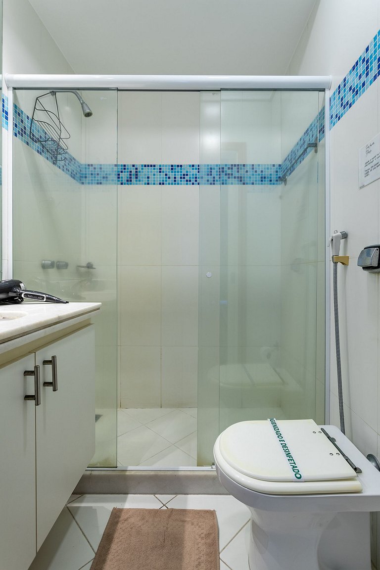 Vista mar de Copacabana 180º, 3 quartos, sofisticado, perfei