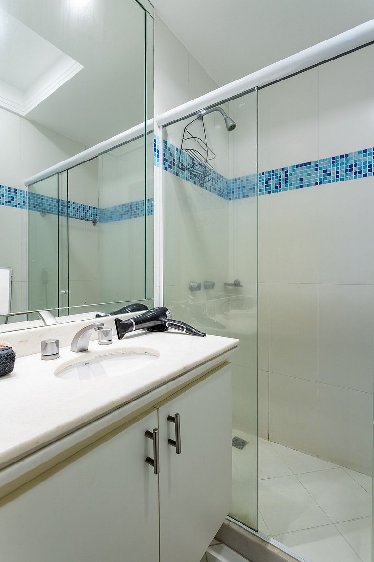 Vista mar de Copacabana 180º, 3 quartos, sofisticado, perfei