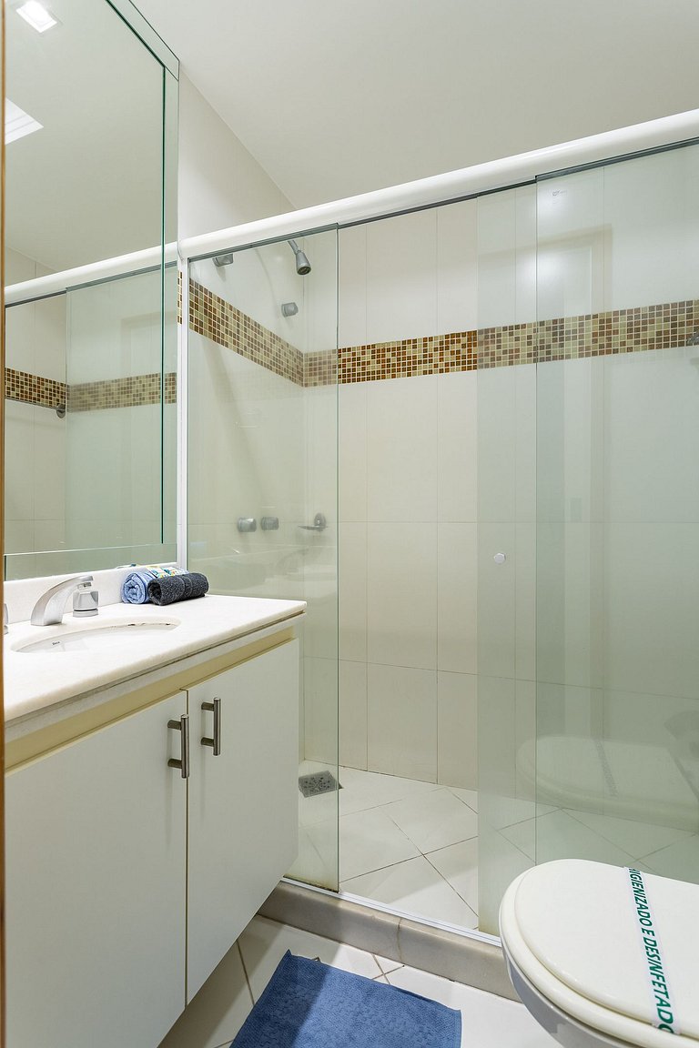 Vista mar de Copacabana 180º, 3 quartos, sofisticado, perfei