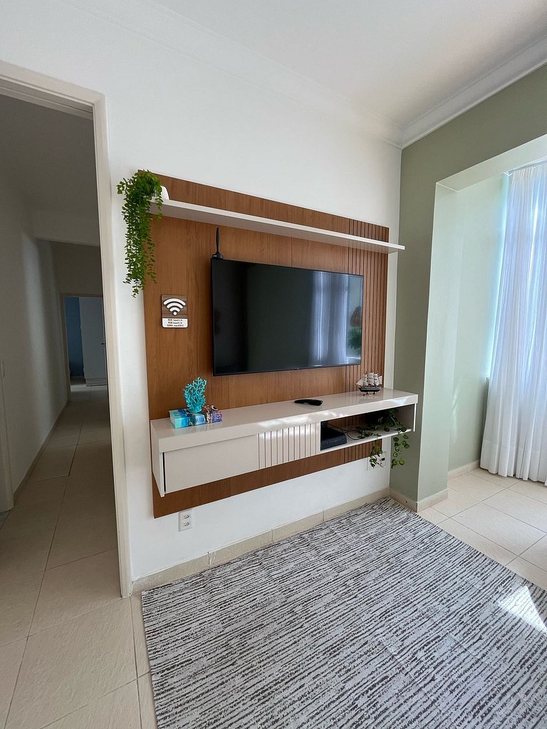 A pé para a Praia de Copacabana, 3 quartos, ar split, wi fi