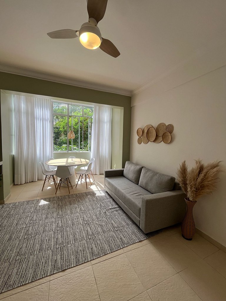 A pé para a Praia de Copacabana, 3 quartos, ar split, wi fi