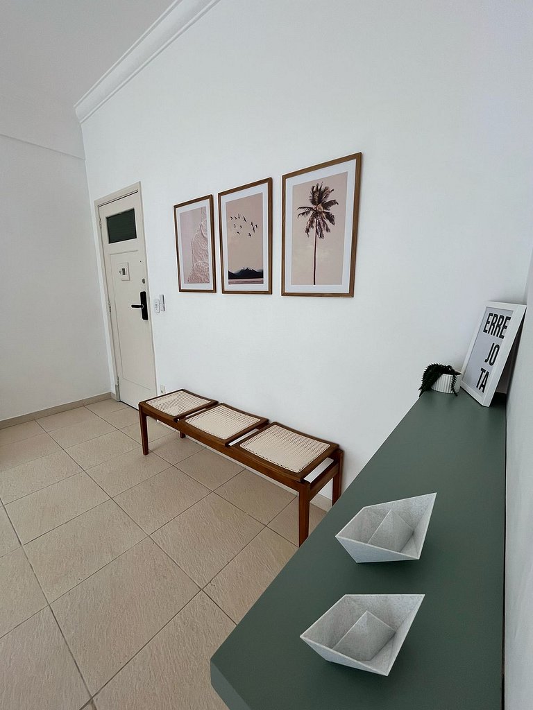 A pé para a Praia de Copacabana, 3 quartos, ar split, wi fi