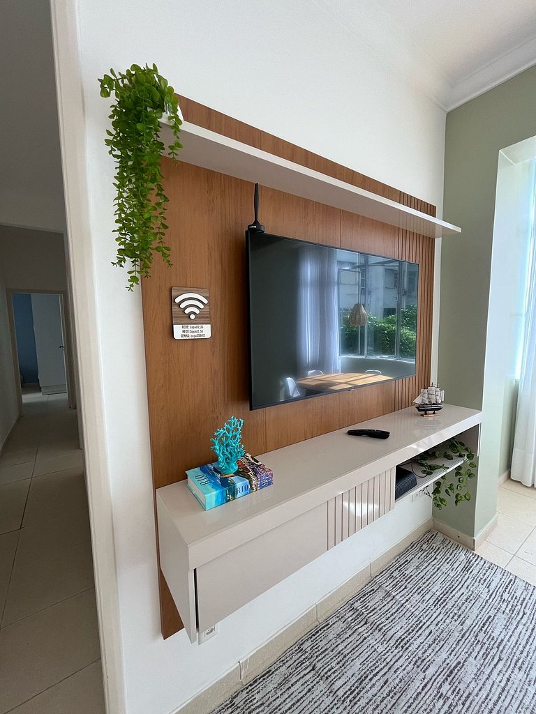 A pé para a Praia de Copacabana, 3 quartos, ar split, wi fi