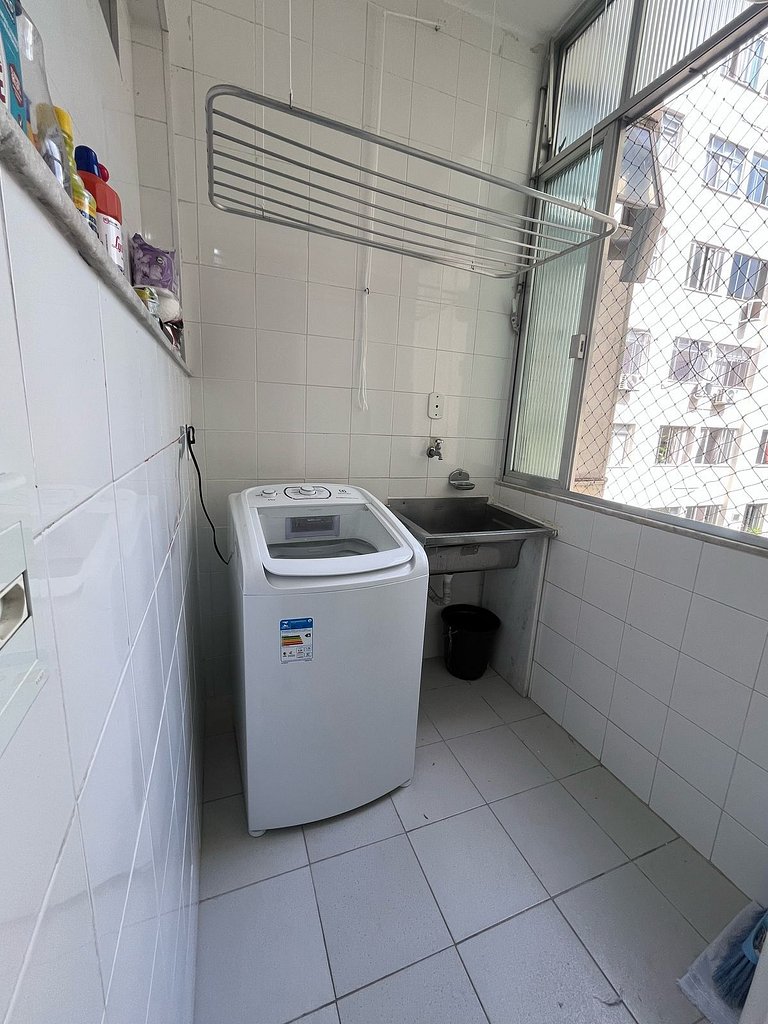 A pé para a Praia de Copacabana, 3 quartos, ar split, wi fi