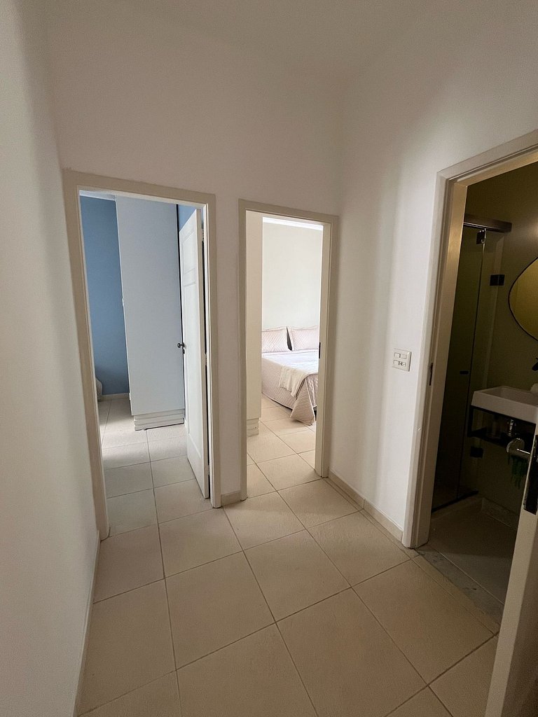 A pé para a Praia de Copacabana, 3 quartos, ar split, wi fi