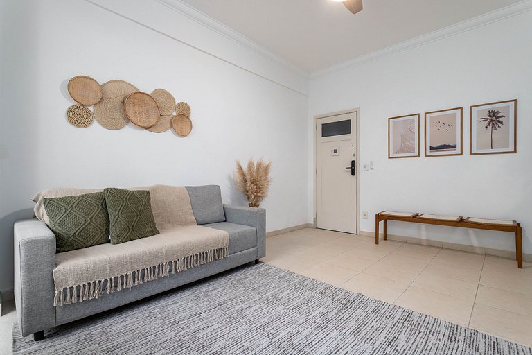 A pé para a Praia de Copacabana, 3 quartos, ar split, wi fi