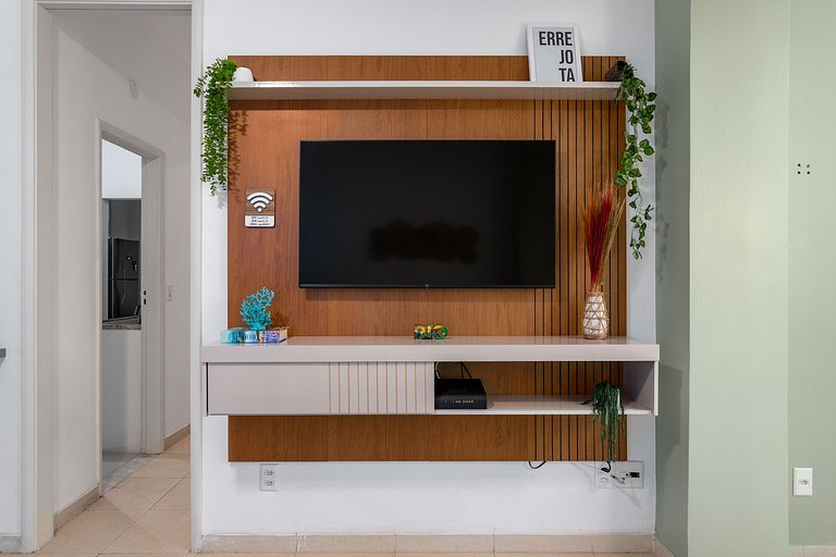 A pé para a Praia de Copacabana, 3 quartos, ar split, wi fi
