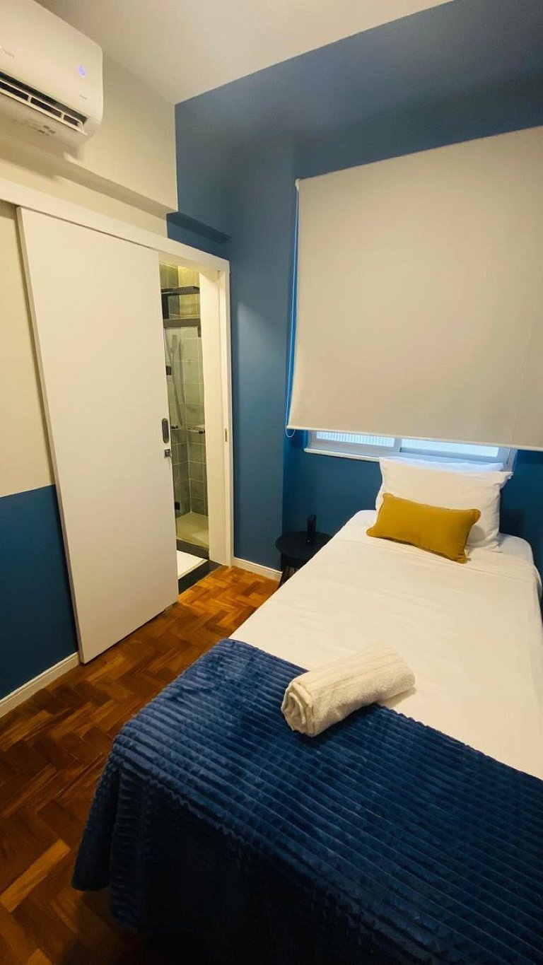 Todo planejado, a pé p Praia de Copacabana, 2 quartos lindos