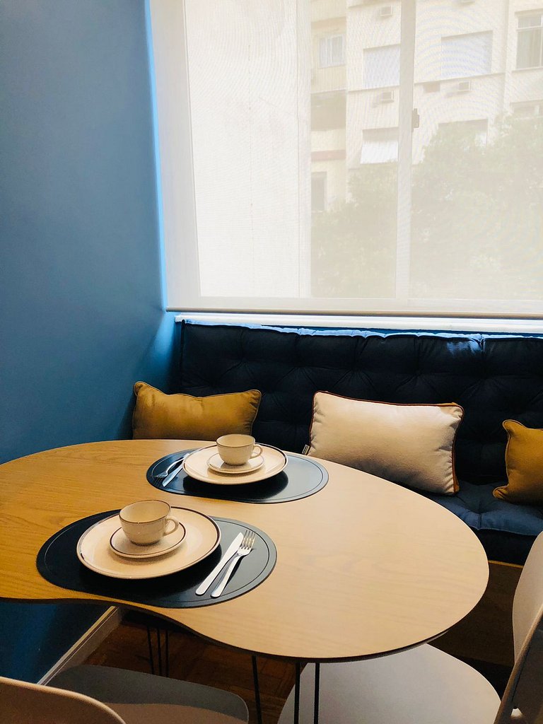 Todo planejado, a pé p Praia de Copacabana, 2 quartos lindos