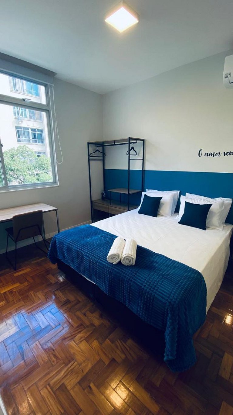 Todo planejado, a pé p Praia de Copacabana, 2 quartos lindos