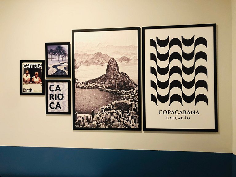 Todo planejado, a pé p Praia de Copacabana, 2 quartos lindos