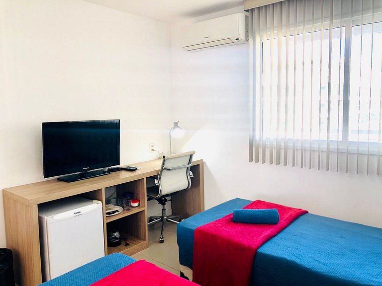 Pq Olímpico, Farmasi Arena, Shopping, tudo a pé.