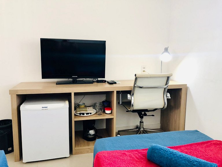 Pq Olímpico, Farmasi Arena, Shopping, tudo a pé.