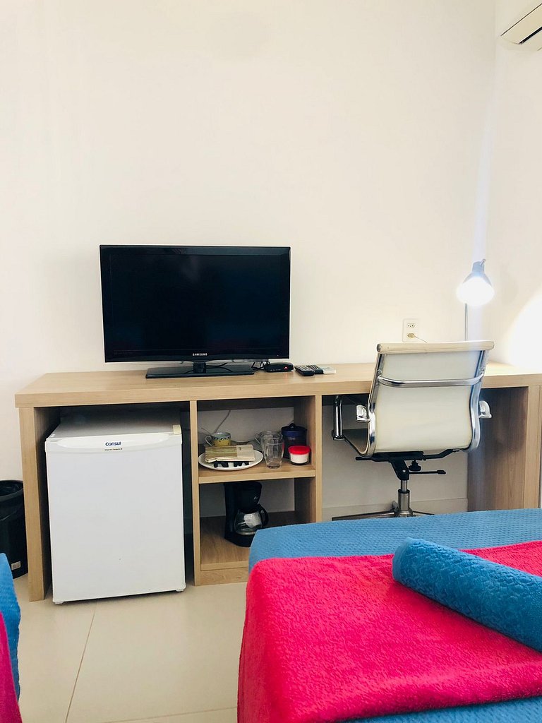 Pq Olímpico, Farmasi Arena, Shopping, tudo a pé.