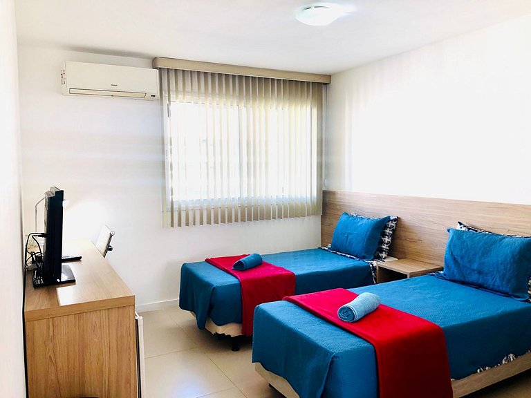 Pq Olímpico, Farmasi Arena, Shopping, tudo a pé.