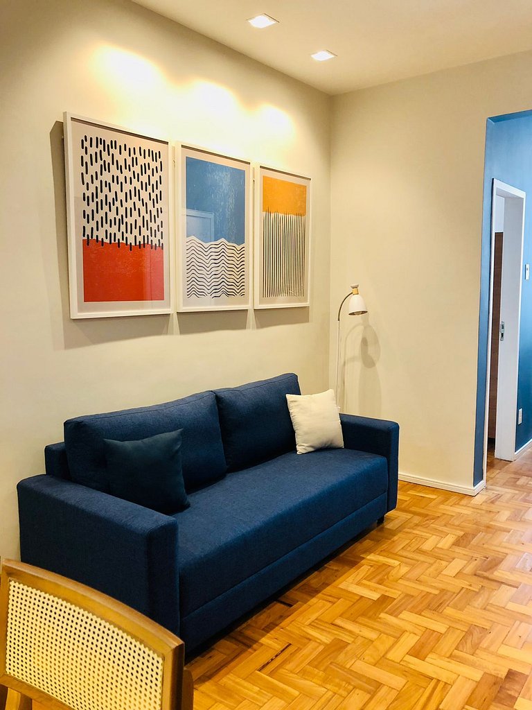 Decorado 2Qts, o Melhor de Copacabana, praia a pé.