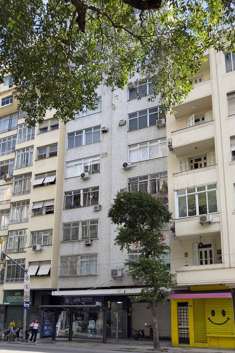 Todo planejado, a pé p Praia de Copacabana, 2 quartos lindos