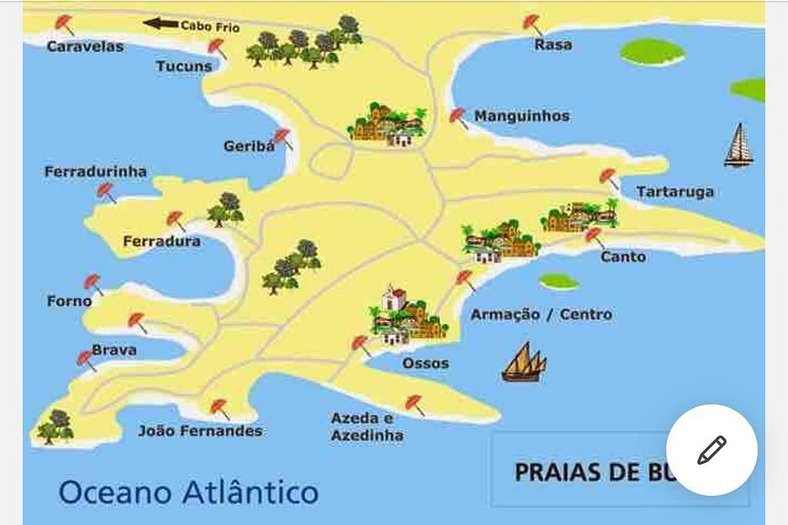Caminhe para a Praia de Manguinhos - Casa DECORADA com wi fi