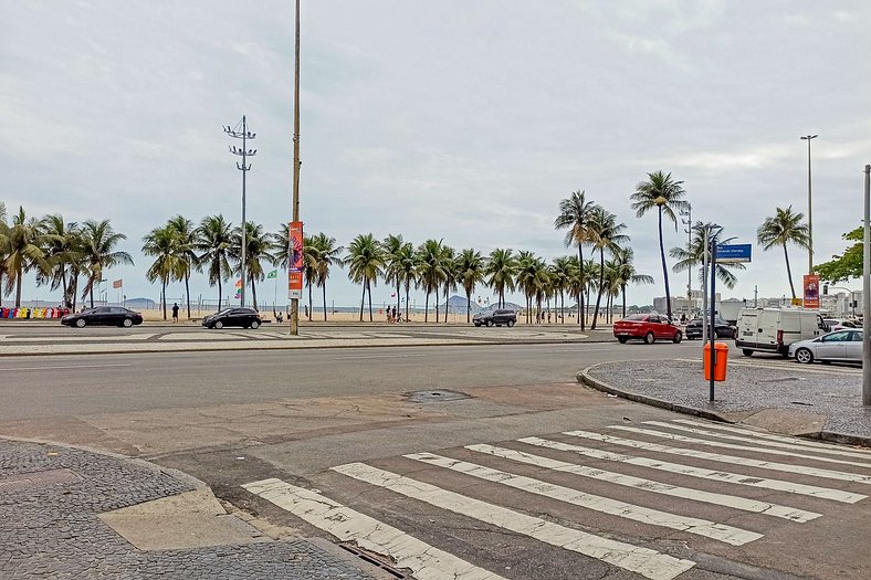 Conforto e relax, caminhando para a Praia de Copacabana, Qua