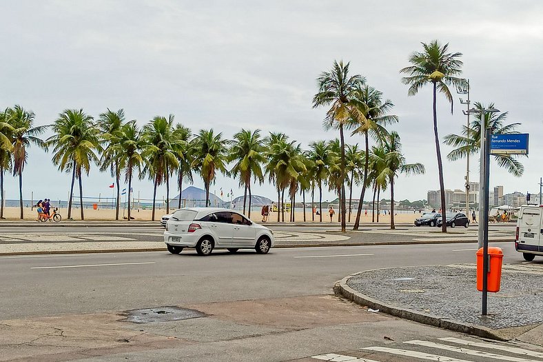 Conforto e relax, caminhando para a Praia de Copacabana, Qua