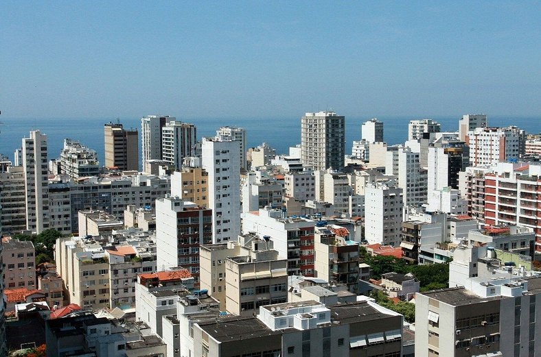VISTA TOP para a Praia de Ipanema e Lagoa - Apartamento com